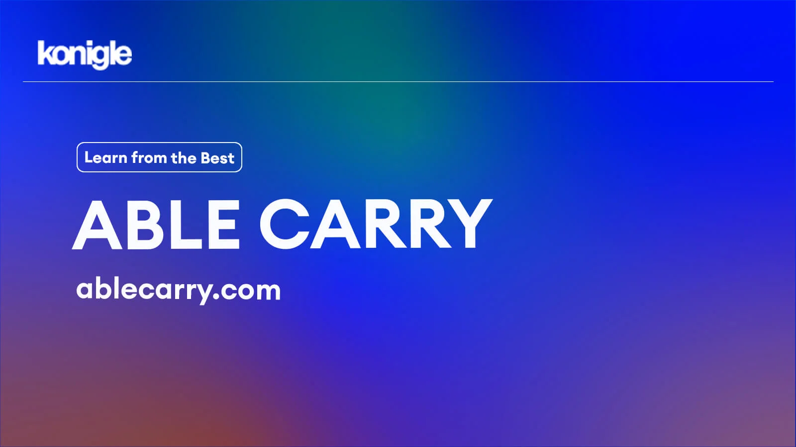 Able Carry : Case Study