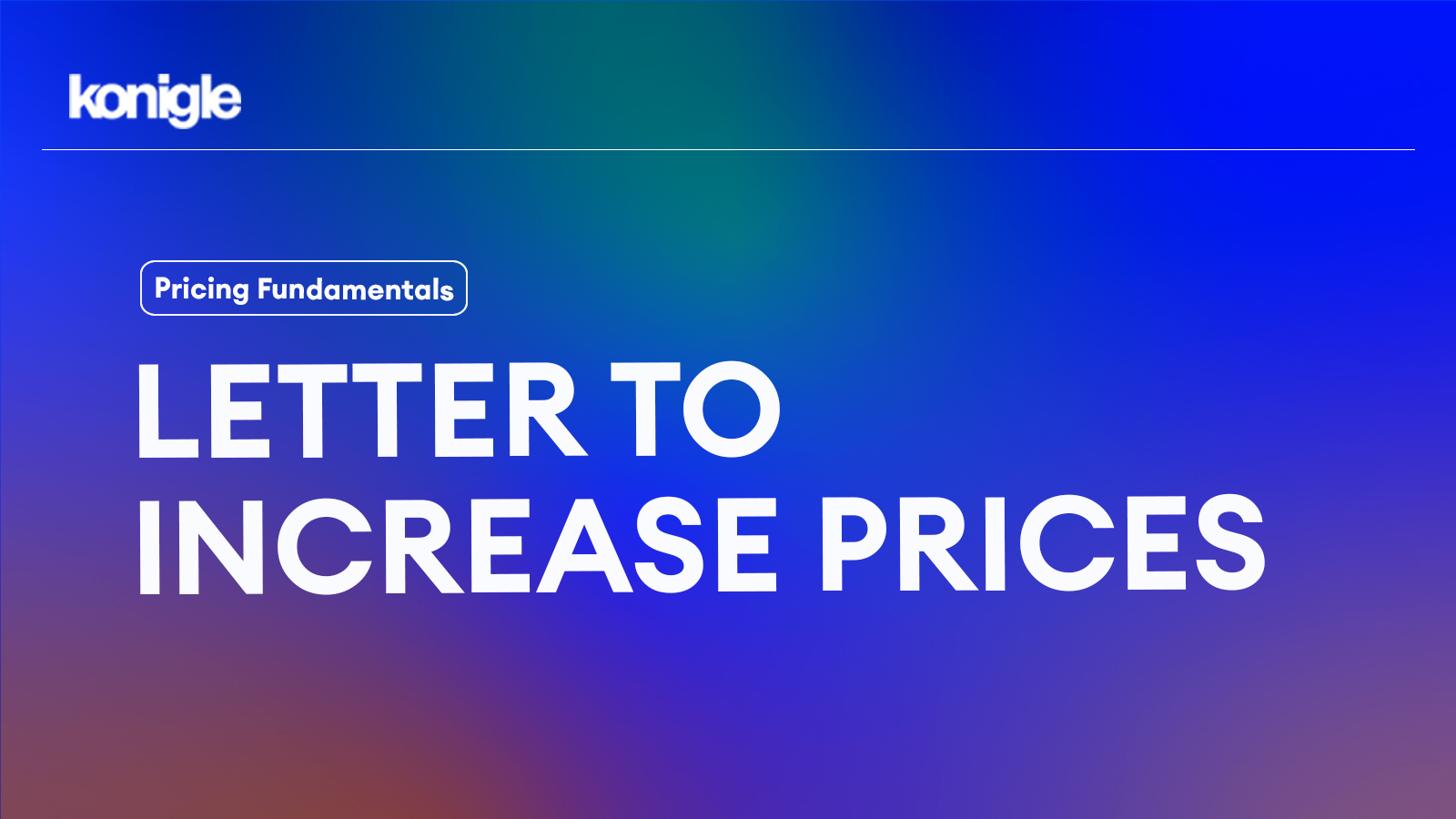 How to use a letter to increase prices and increase sales