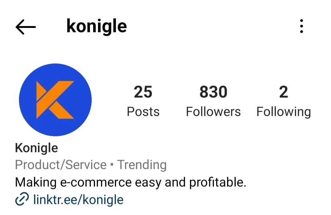 Konigle has an Instagram page that posts engaging e-commerce related memes