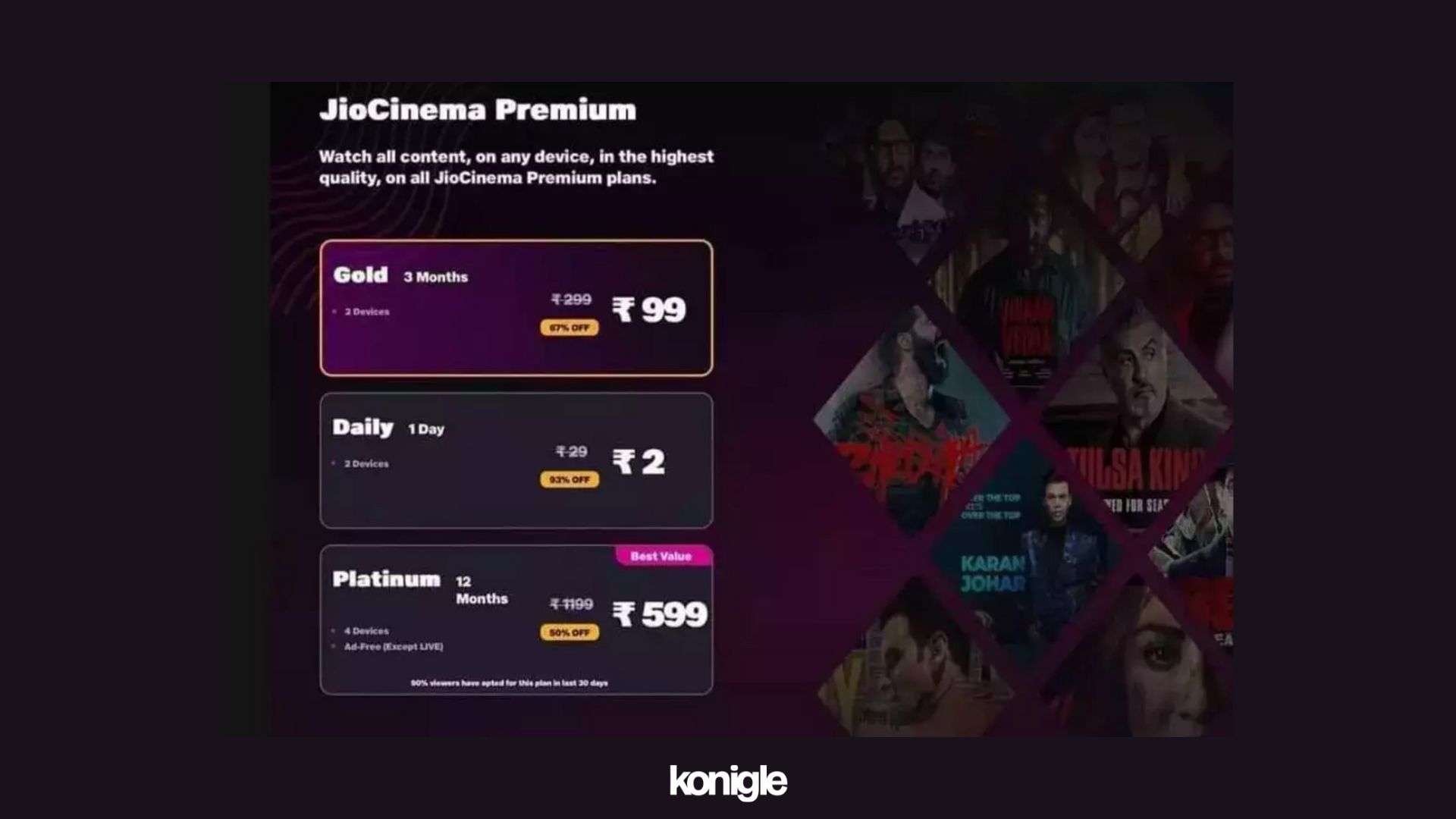 Jio Cinema Premium Plans Price Analysis