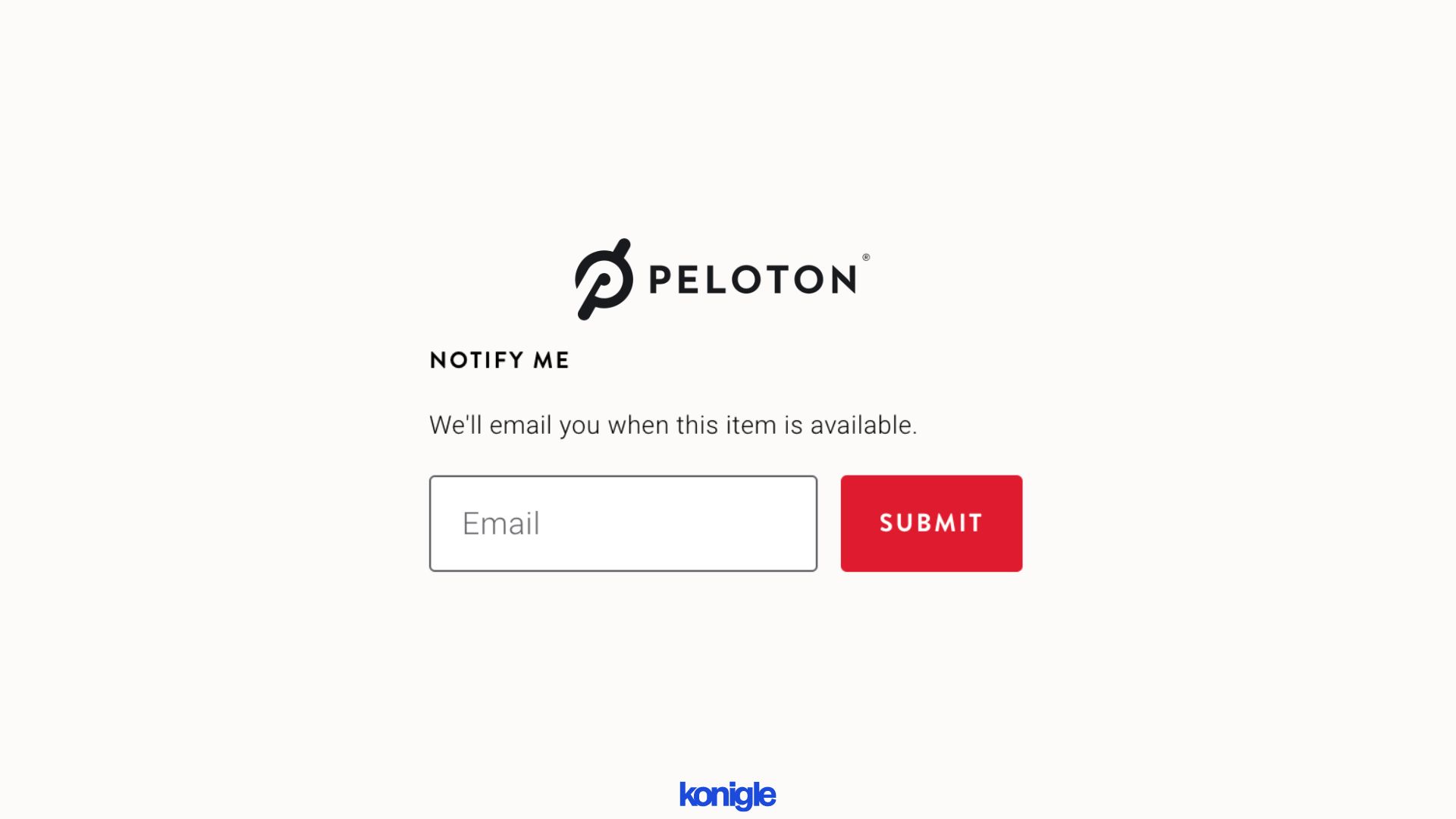 Peloton out of stock tactic