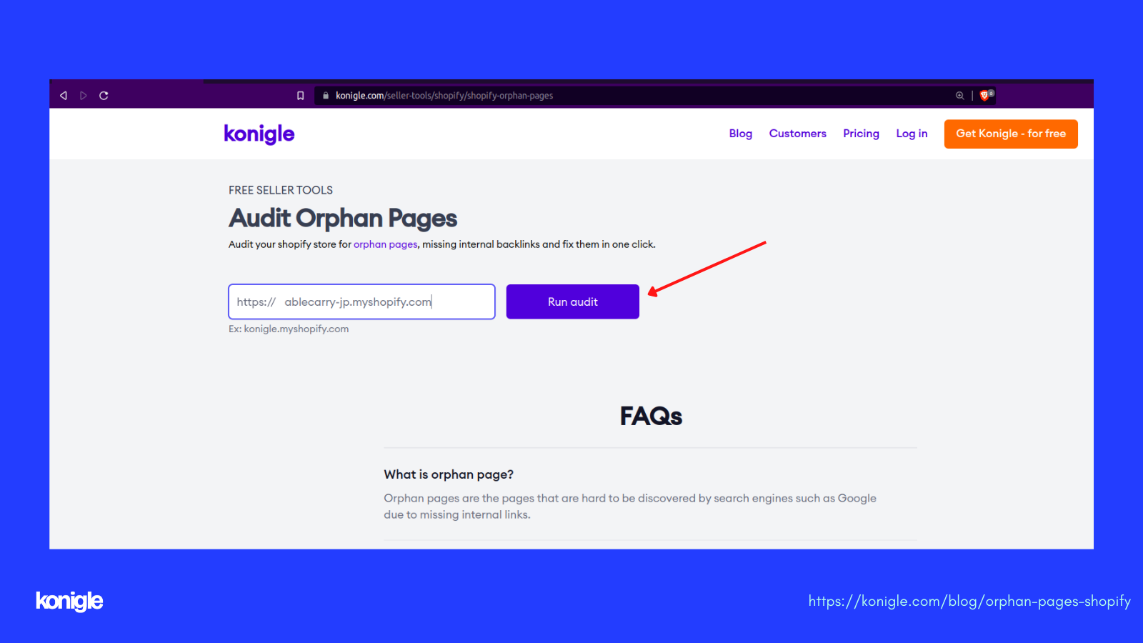 The Shopify Orphan Pages Tool