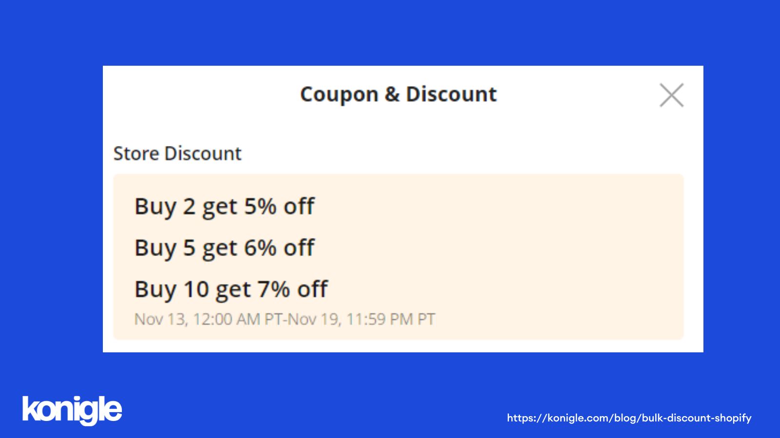 Shopify Bulk Discounts