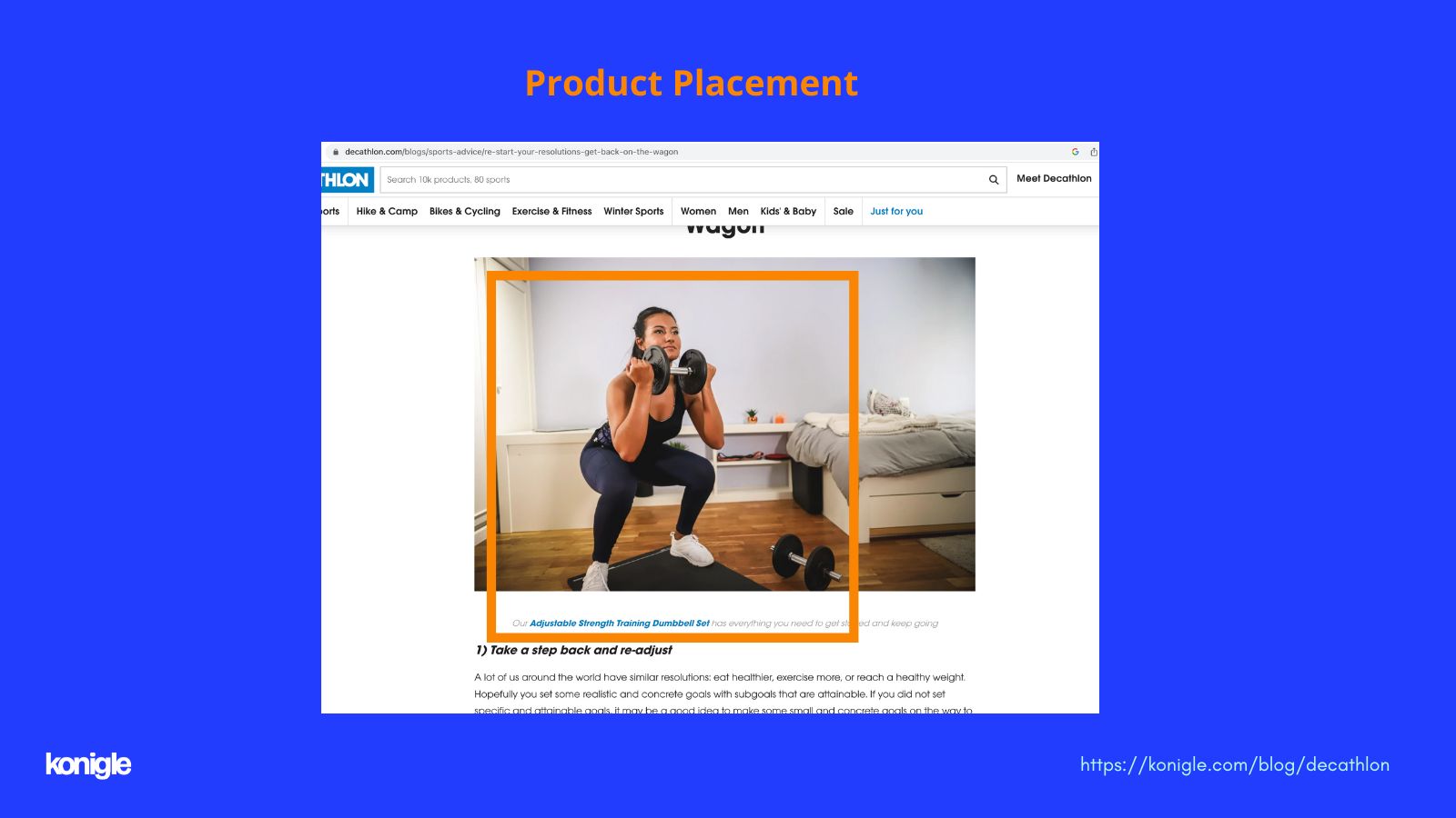 Decathlon uses Product Led SEO in their content marketing