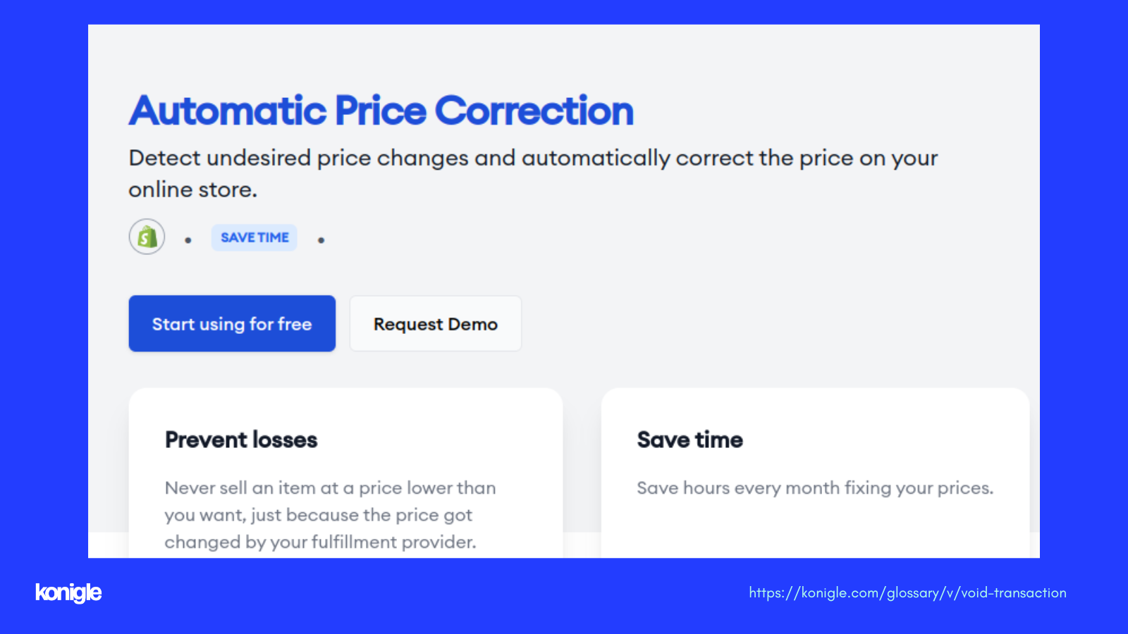 Automatic Price Correction