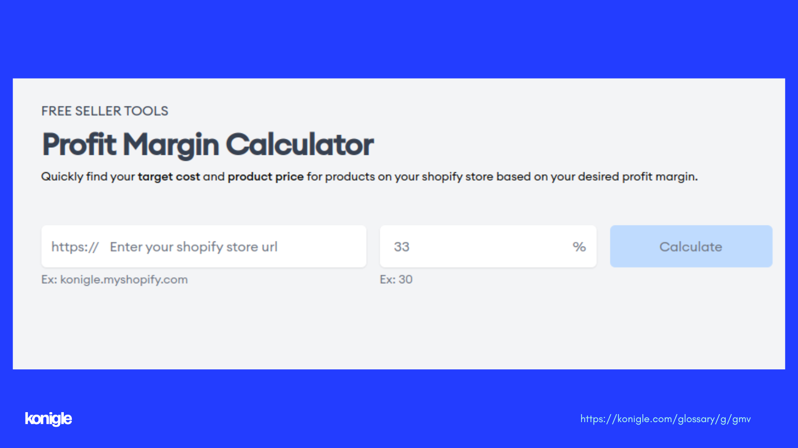 Use Profit Margin Calculator to find product price on your Shopify Store