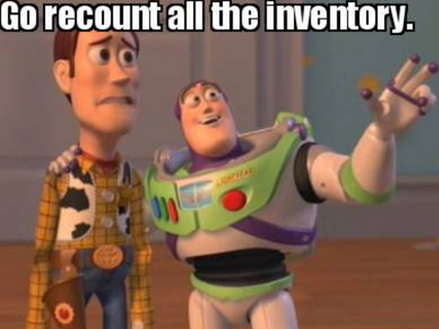 Go recount all the inventory meme
