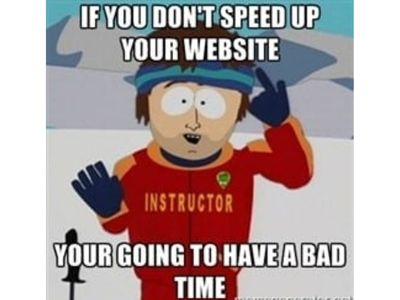 website speed up meme