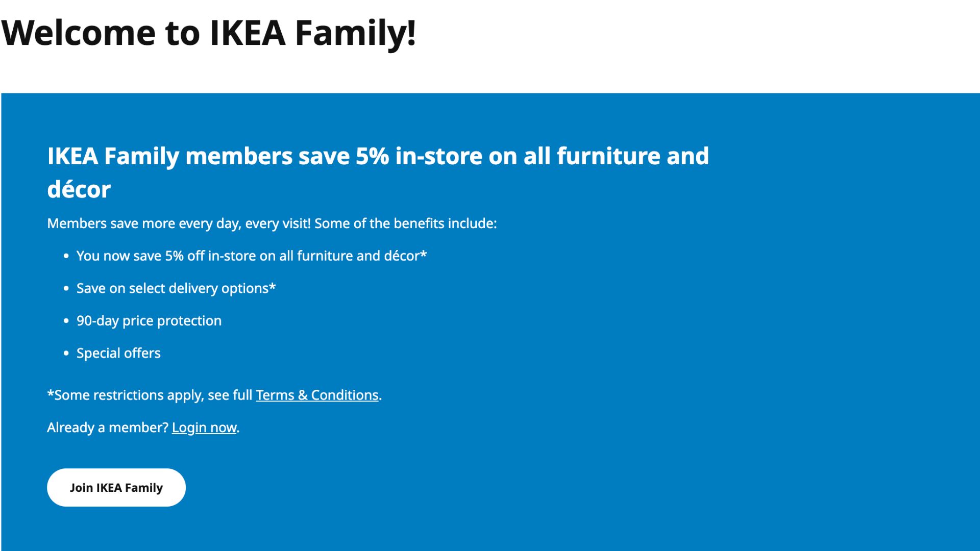 IKEA Family membership program