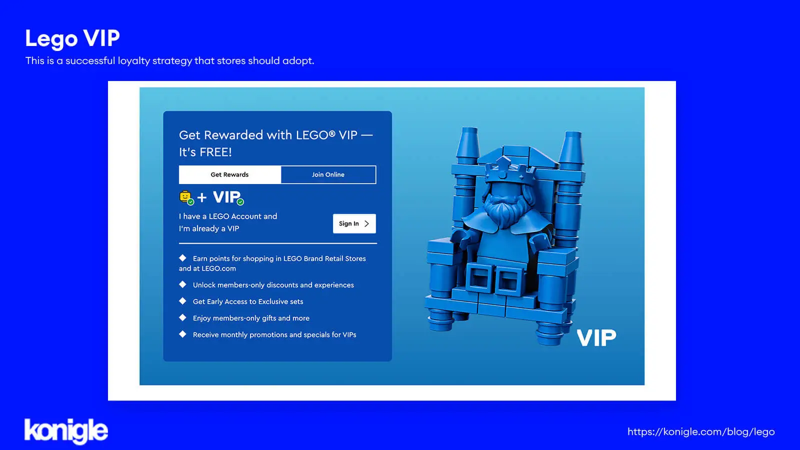 LEGO VIPs can collect 6.5 points for every $1 spent, then redeem discount vouchers with the points earned