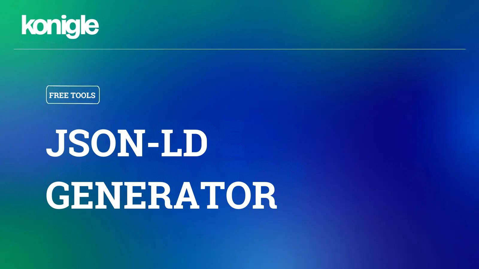 JSON-LD Generator
