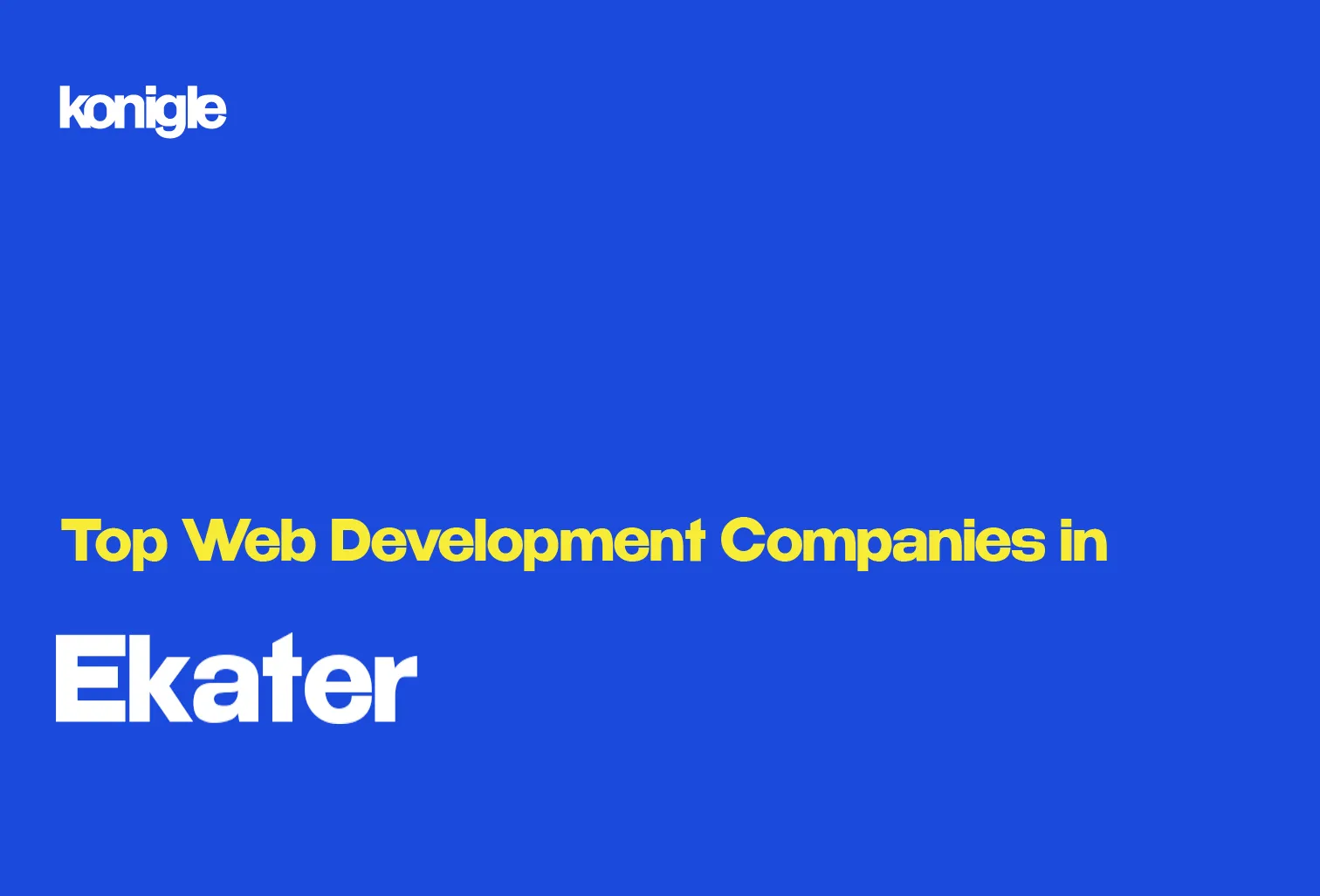 Top 15 Web development companies in Ekaterinburg, Russia