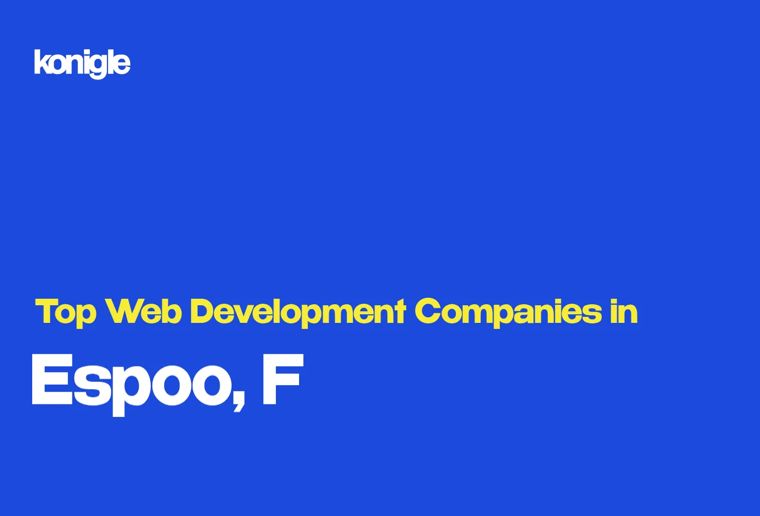 Top 15 Web development companies in Espoo, Finland