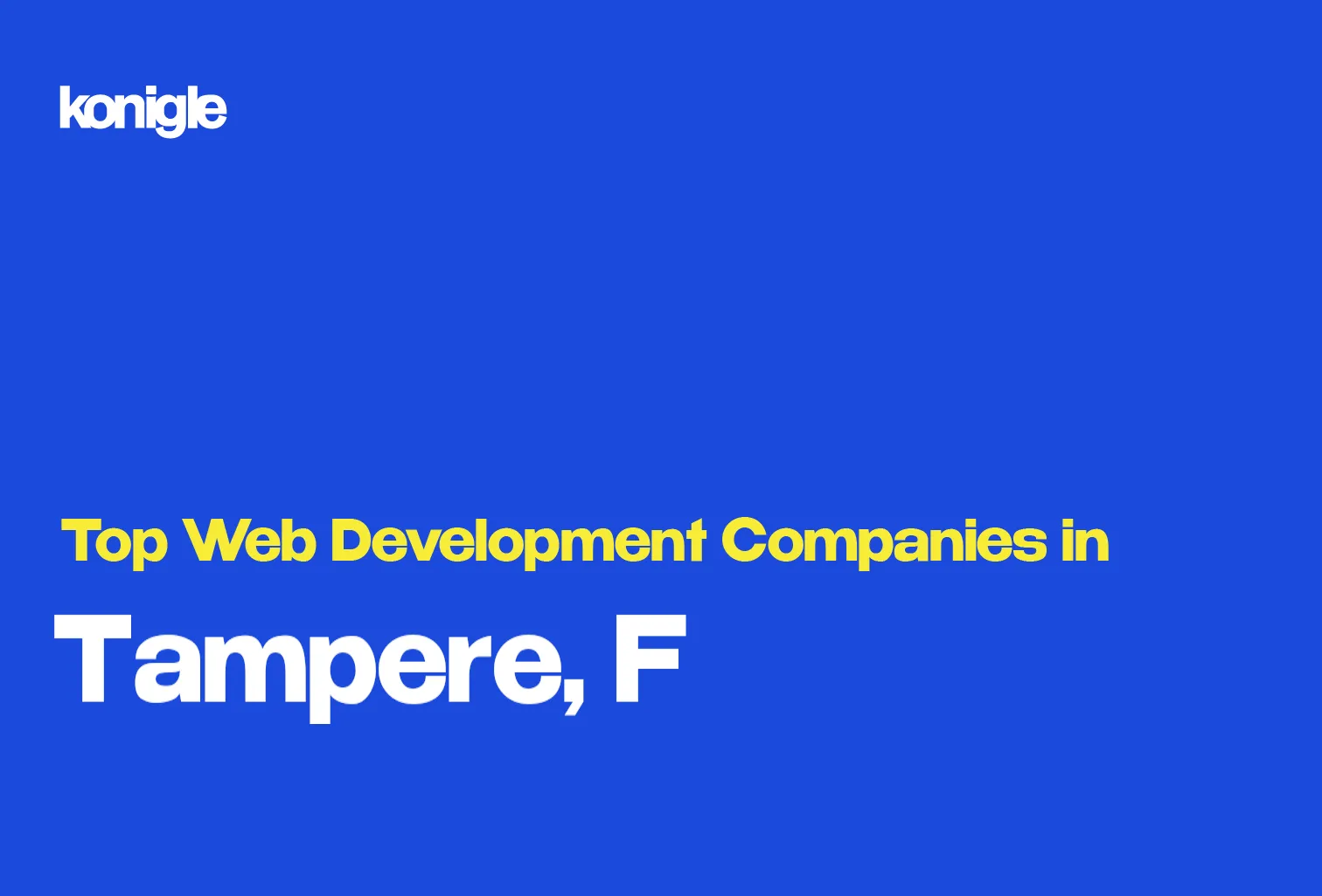 Top 15 Web development companies in Tampere, Finland