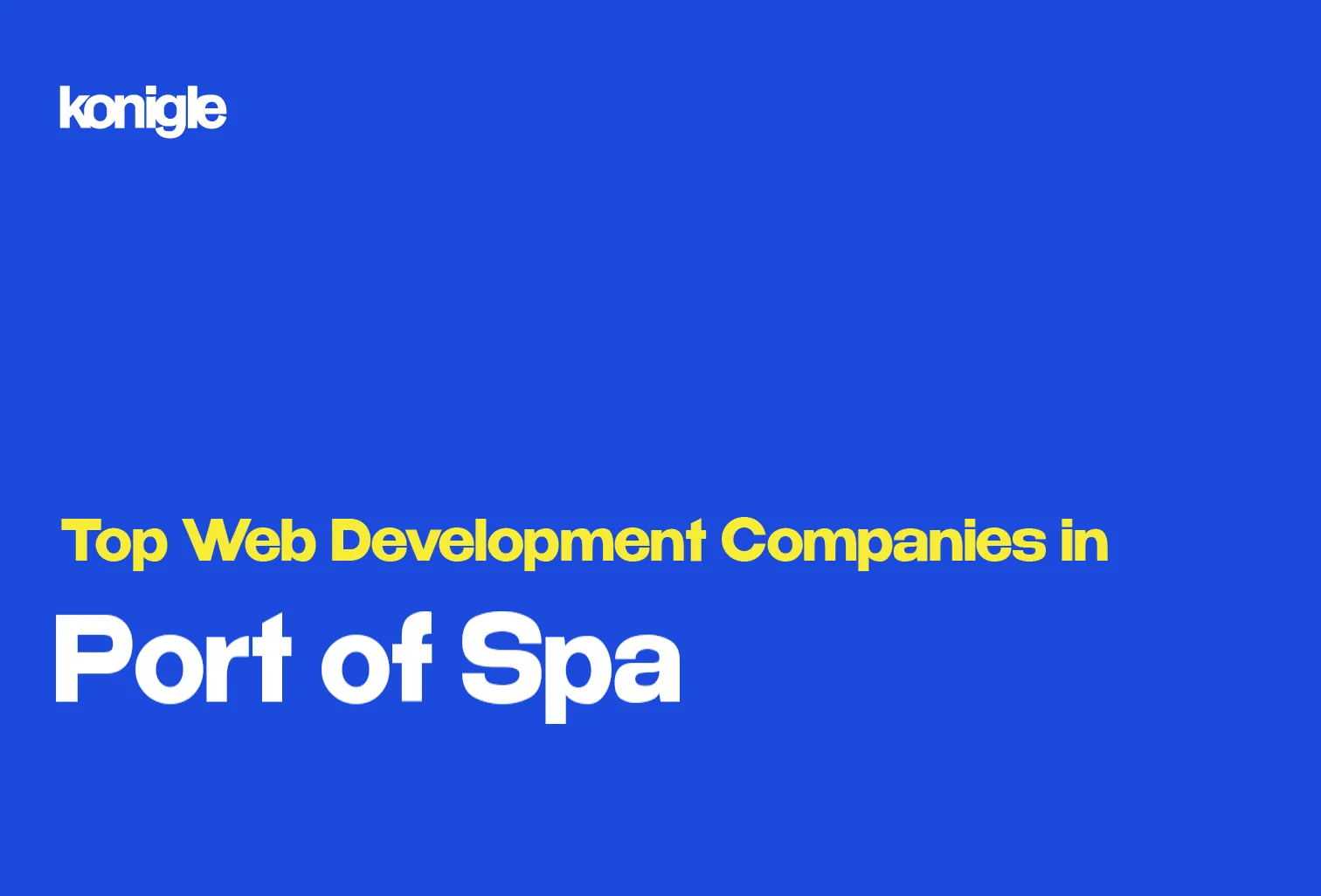 Top 15 Web development companies in Port of Spain, Trinidad and Tobago