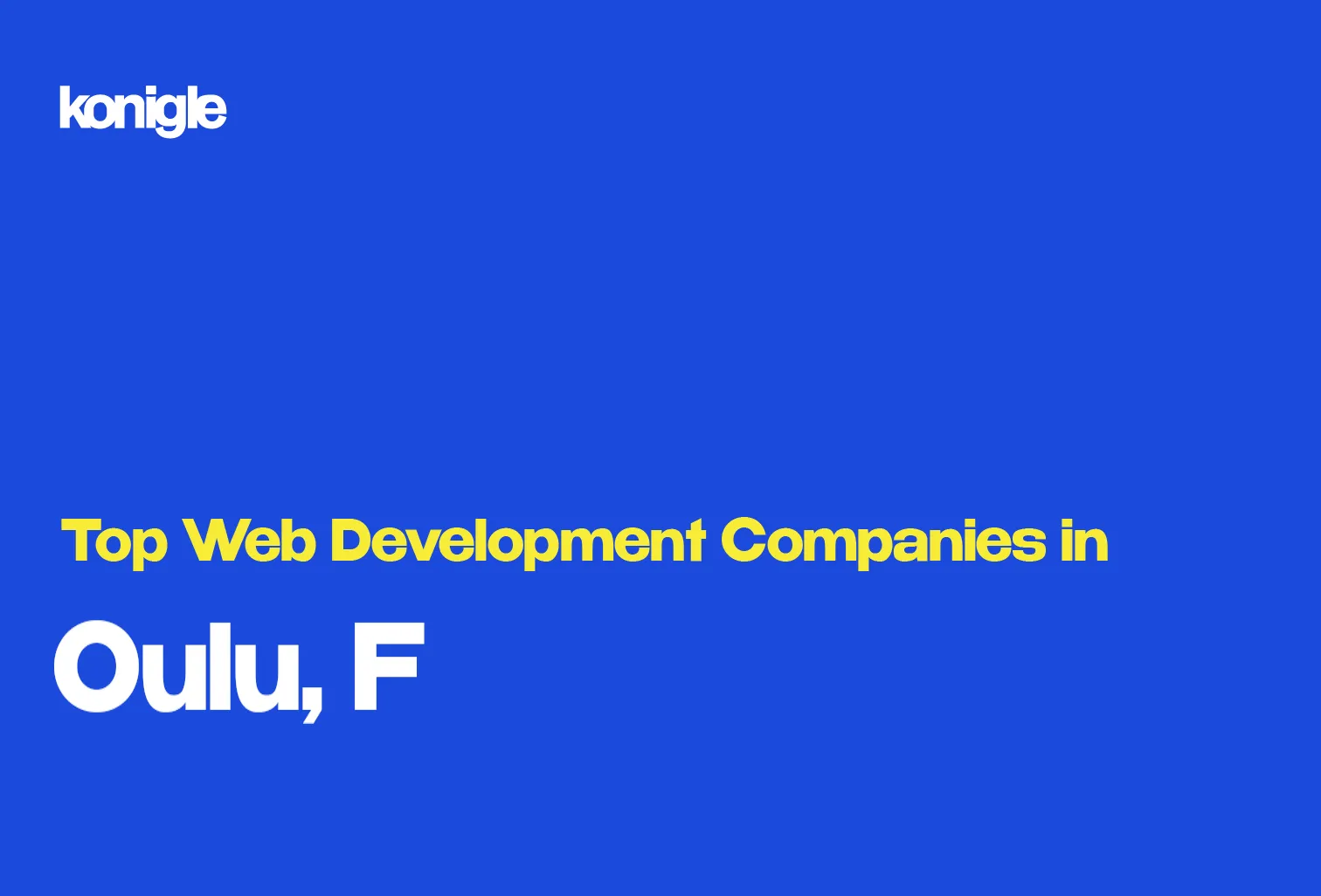 Top 15 Web development companies in Oulu, Finland