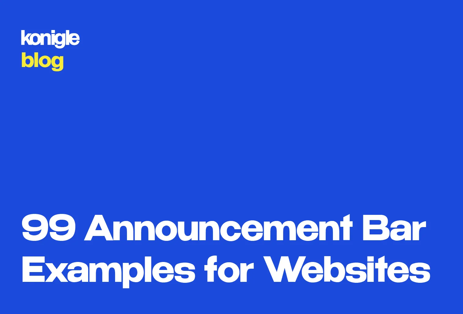 99 Announcement Bar Examples for Websites