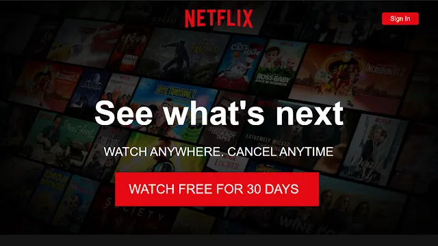 Netflix's complementary color scheme