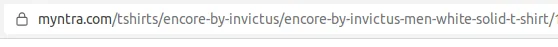 URL showing variant properties