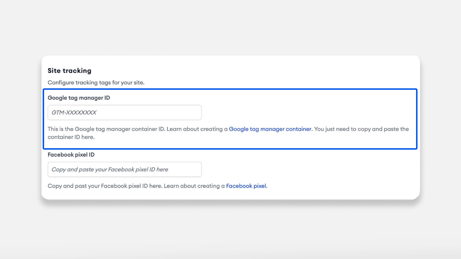 Configure Google Tag Manager and Meta Pixel