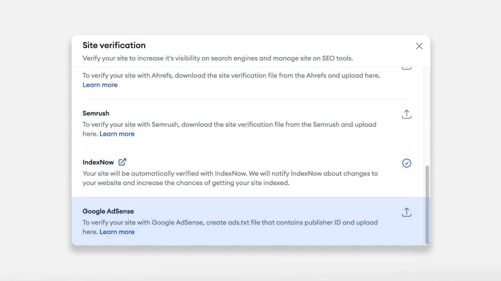 Google AdSense Verification