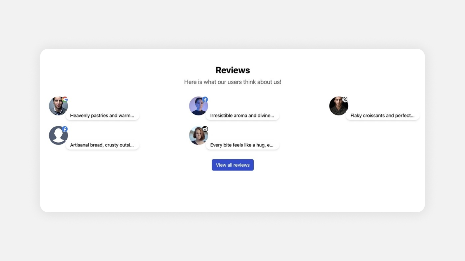 New Variant of the Reviews Component